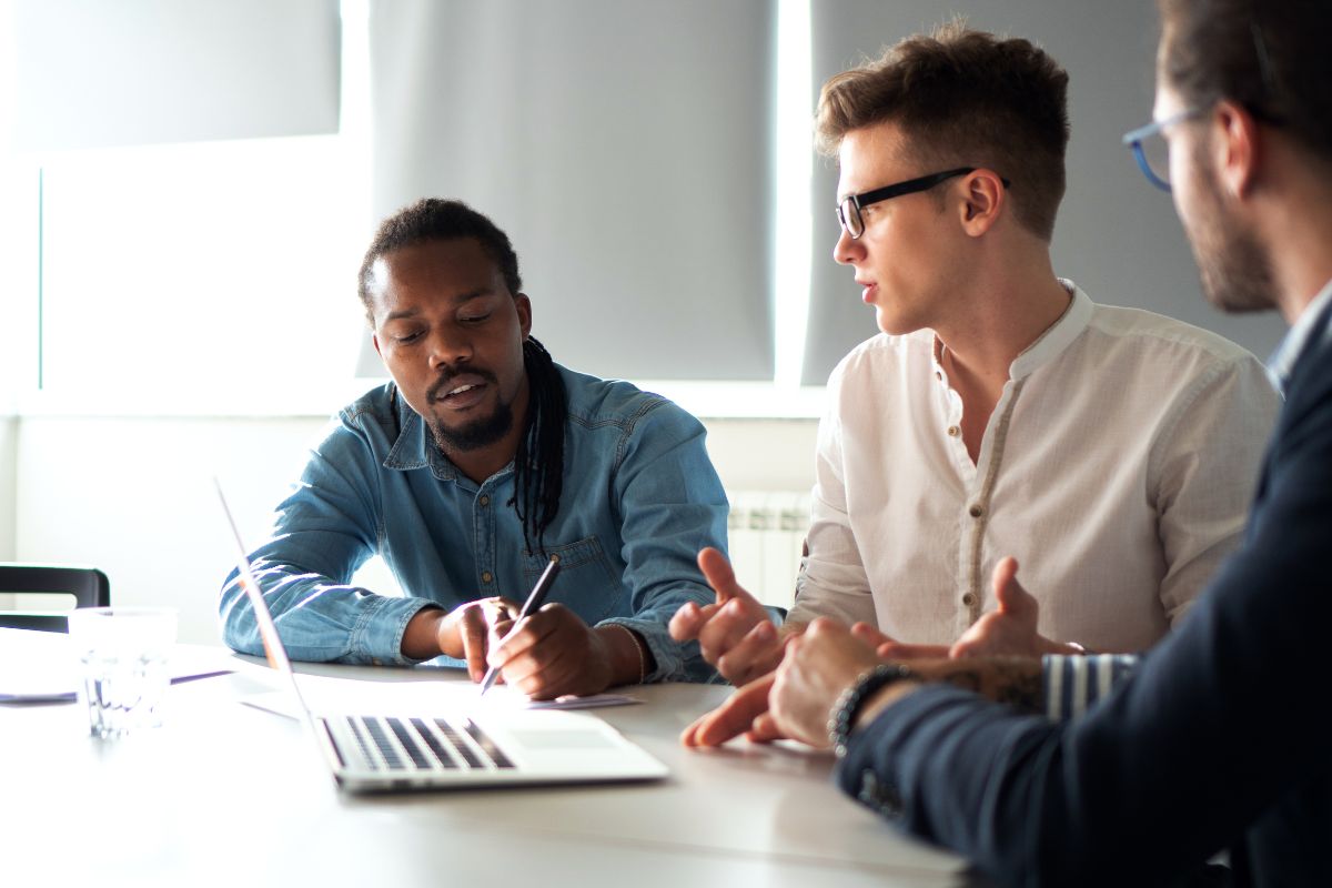 Business consultation meeting